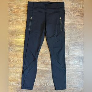 lululemon athletica Black Leggings mesh